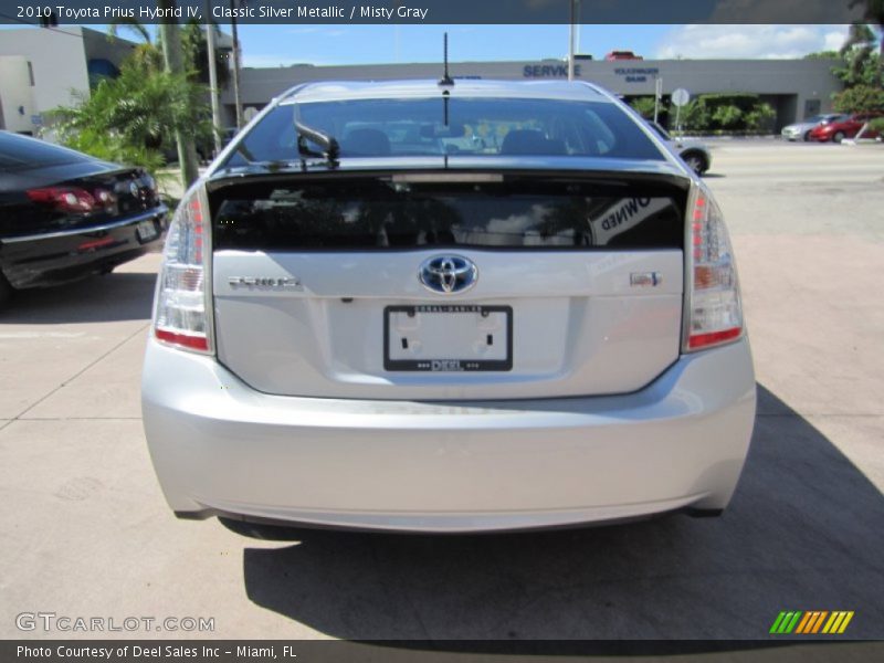 Classic Silver Metallic / Misty Gray 2010 Toyota Prius Hybrid IV