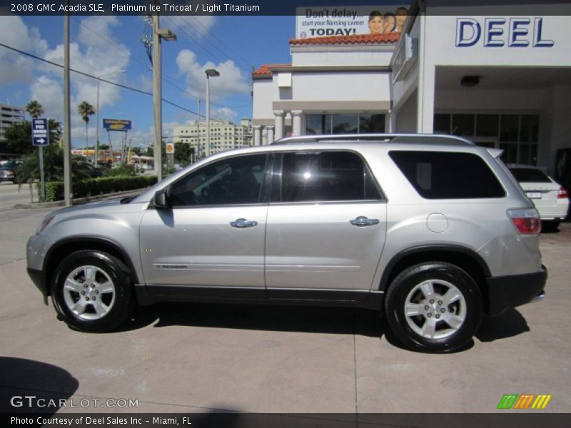 Platinum Ice Tricoat / Light Titanium 2008 GMC Acadia SLE