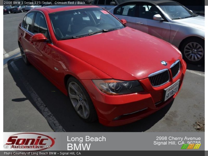 Crimson Red / Black 2008 BMW 3 Series 335i Sedan