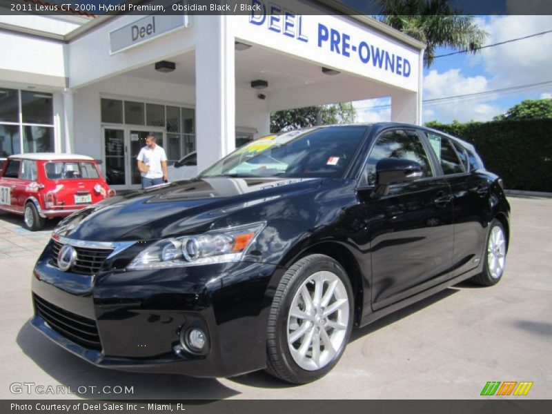 Obsidian Black / Black 2011 Lexus CT 200h Hybrid Premium