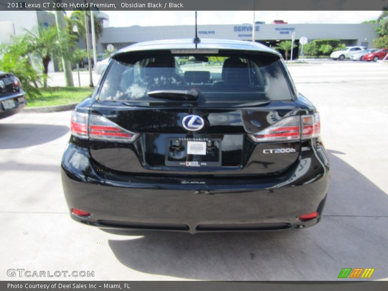 Obsidian Black / Black 2011 Lexus CT 200h Hybrid Premium
