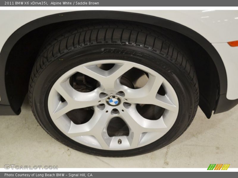 Alpine White / Saddle Brown 2011 BMW X6 xDrive35i