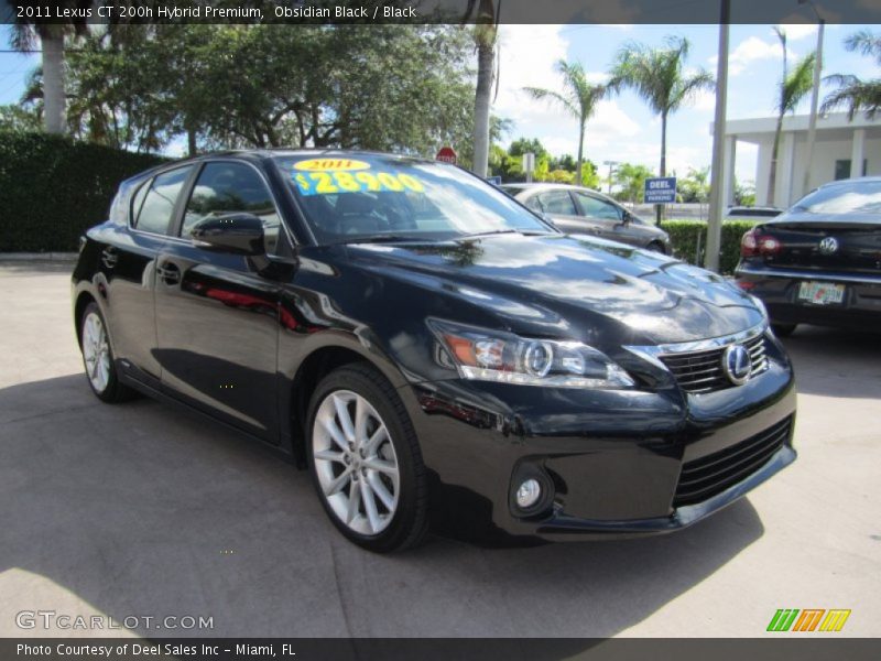 Obsidian Black / Black 2011 Lexus CT 200h Hybrid Premium