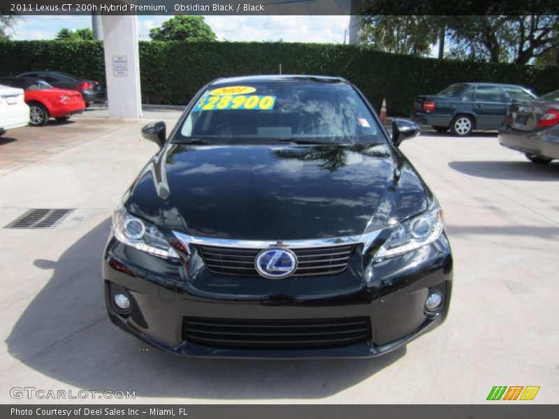 Obsidian Black / Black 2011 Lexus CT 200h Hybrid Premium