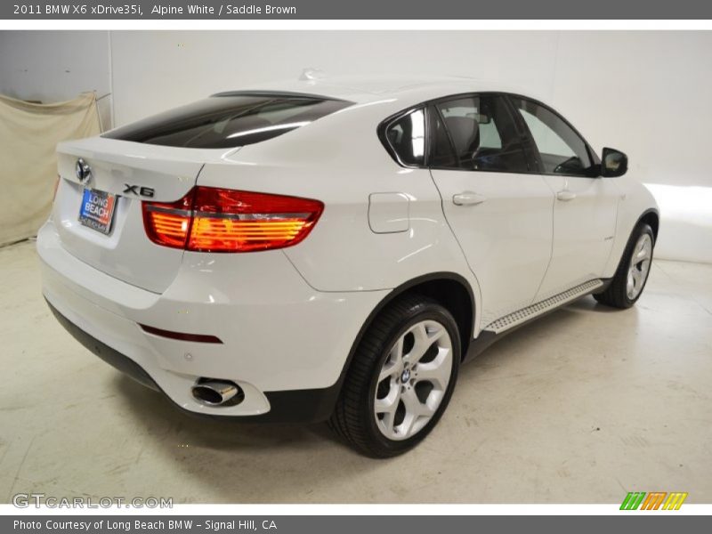 Alpine White / Saddle Brown 2011 BMW X6 xDrive35i
