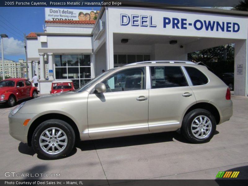 Prosecco Metallic / Havanna/Sand Beige 2005 Porsche Cayenne