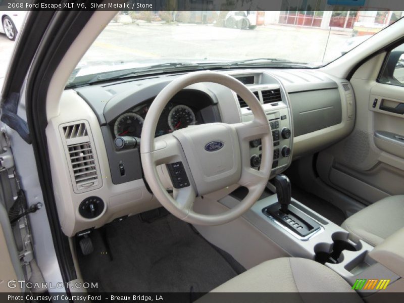 Silver Metallic / Stone 2008 Ford Escape XLT V6