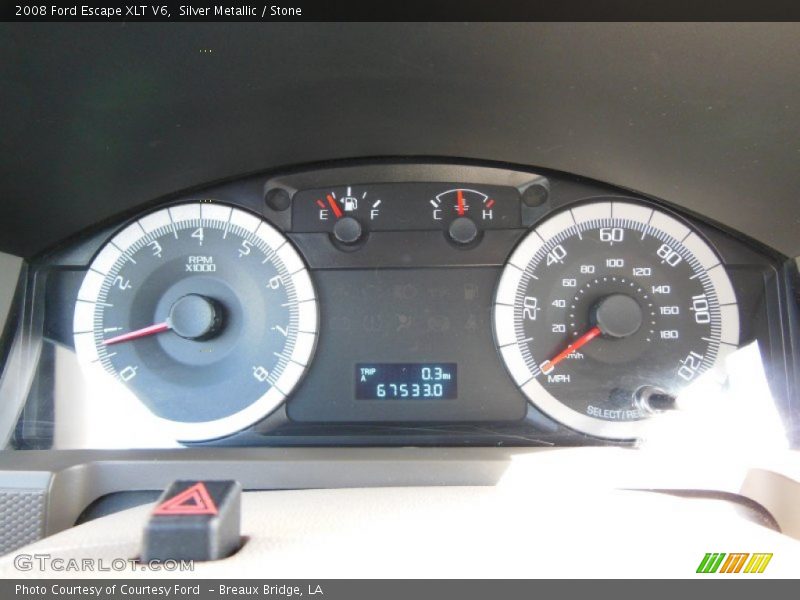 Silver Metallic / Stone 2008 Ford Escape XLT V6