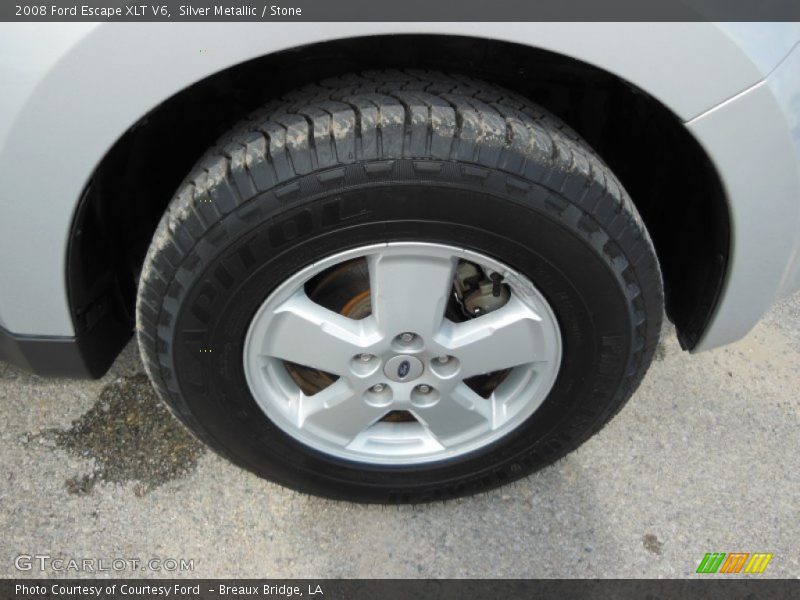 Silver Metallic / Stone 2008 Ford Escape XLT V6