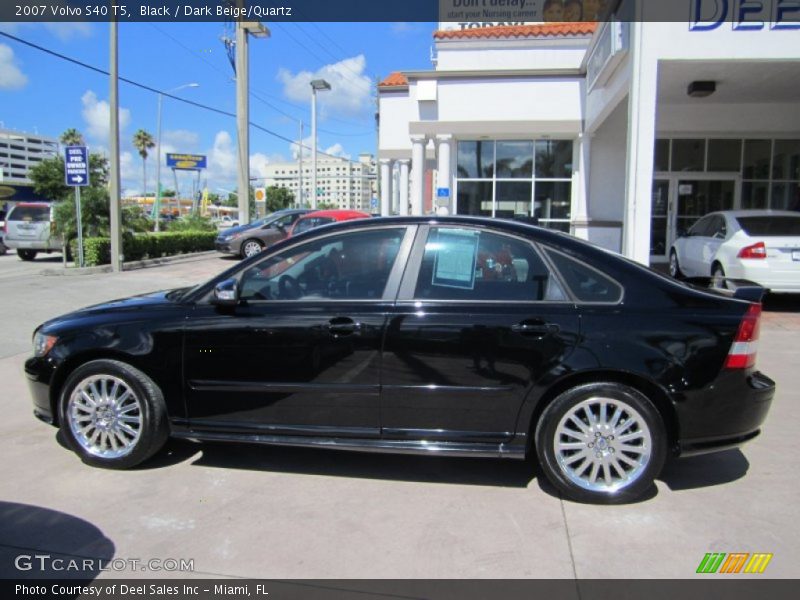 Black / Dark Beige/Quartz 2007 Volvo S40 T5