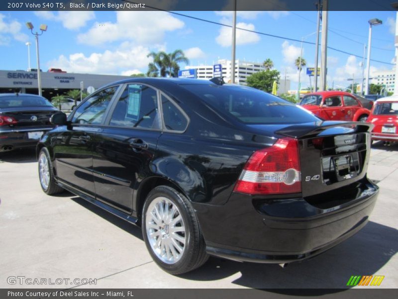 Black / Dark Beige/Quartz 2007 Volvo S40 T5