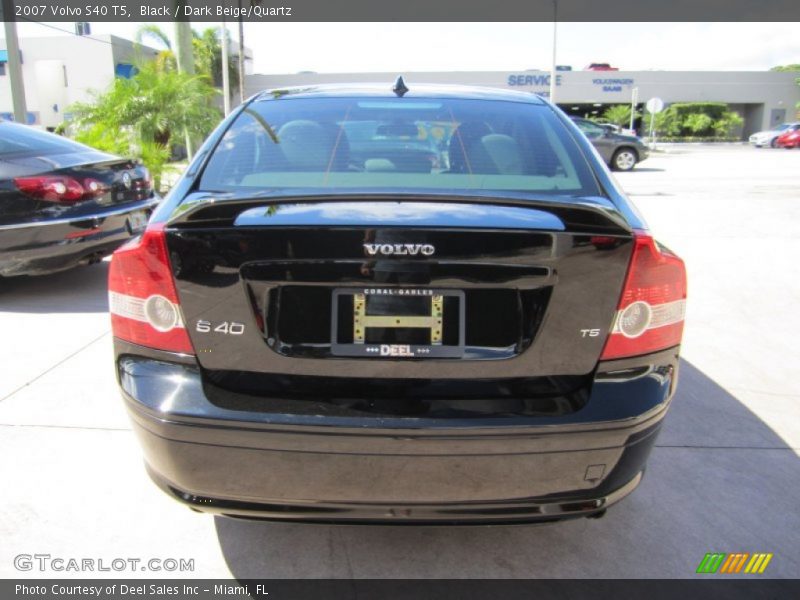Black / Dark Beige/Quartz 2007 Volvo S40 T5