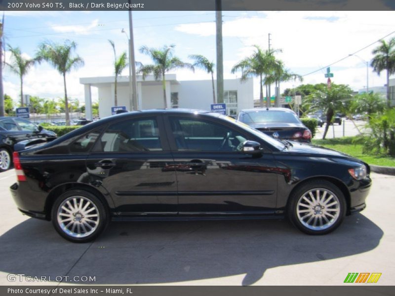 Black / Dark Beige/Quartz 2007 Volvo S40 T5