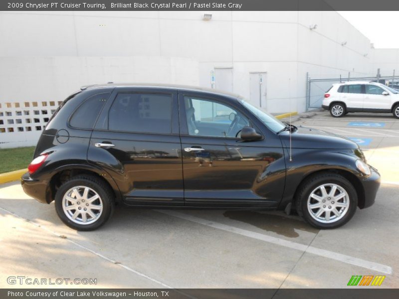 Brilliant Black Crystal Pearl / Pastel Slate Gray 2009 Chrysler PT Cruiser Touring