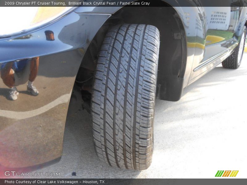 Brilliant Black Crystal Pearl / Pastel Slate Gray 2009 Chrysler PT Cruiser Touring