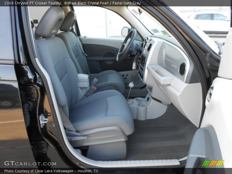 Brilliant Black Crystal Pearl / Pastel Slate Gray 2009 Chrysler PT Cruiser Touring