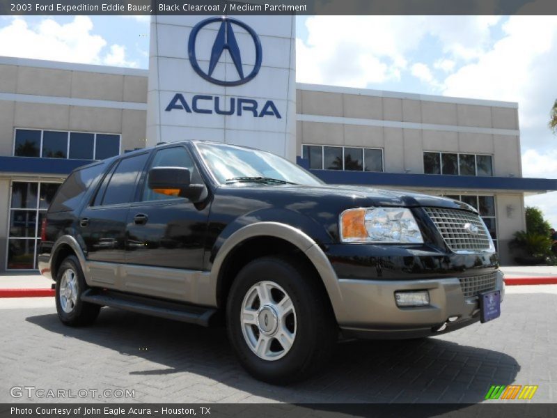 Black Clearcoat / Medium Parchment 2003 Ford Expedition Eddie Bauer