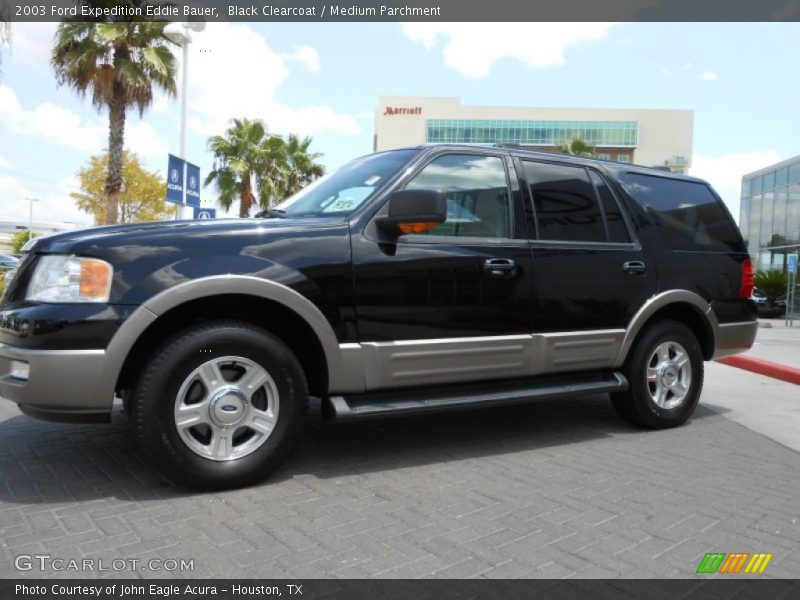 Black Clearcoat / Medium Parchment 2003 Ford Expedition Eddie Bauer