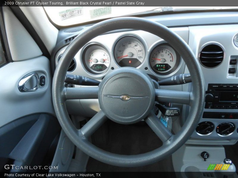 Brilliant Black Crystal Pearl / Pastel Slate Gray 2009 Chrysler PT Cruiser Touring