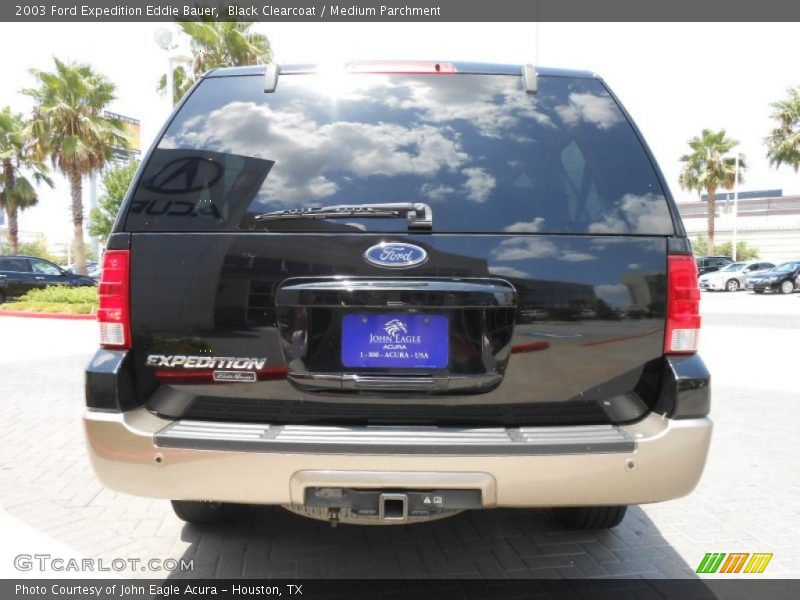 Black Clearcoat / Medium Parchment 2003 Ford Expedition Eddie Bauer