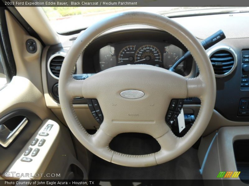 Black Clearcoat / Medium Parchment 2003 Ford Expedition Eddie Bauer