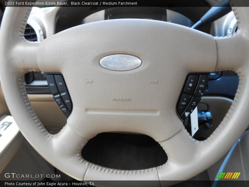 Black Clearcoat / Medium Parchment 2003 Ford Expedition Eddie Bauer