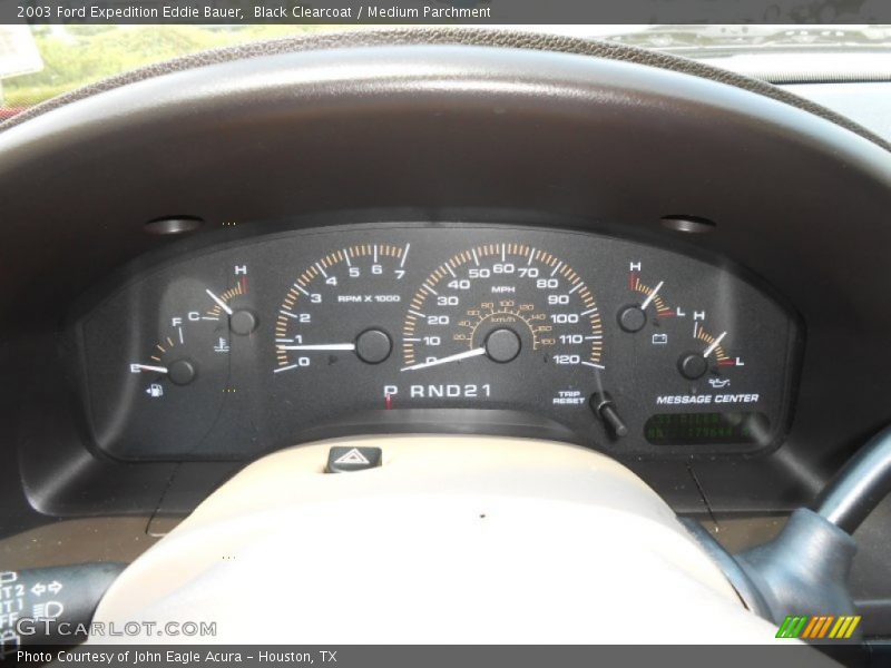 Black Clearcoat / Medium Parchment 2003 Ford Expedition Eddie Bauer
