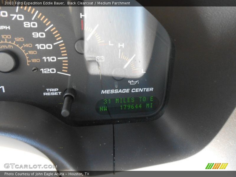 Black Clearcoat / Medium Parchment 2003 Ford Expedition Eddie Bauer