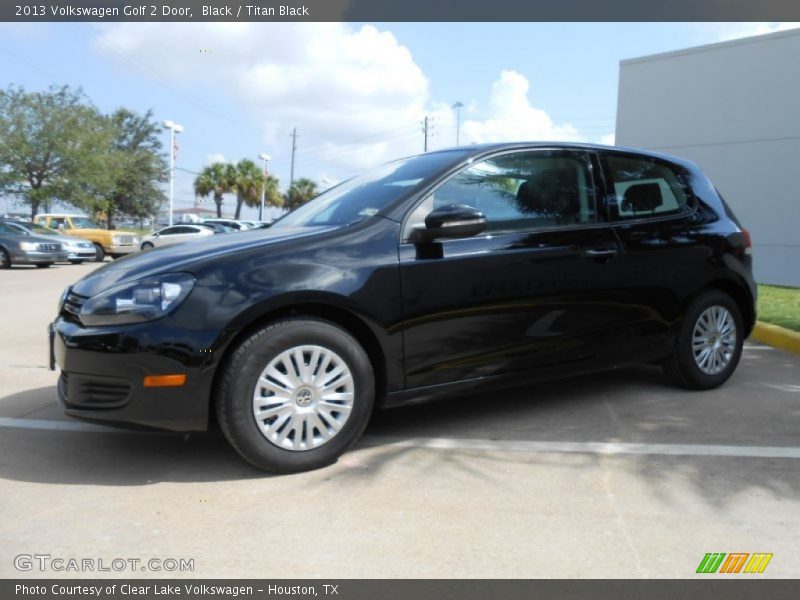 Black / Titan Black 2013 Volkswagen Golf 2 Door