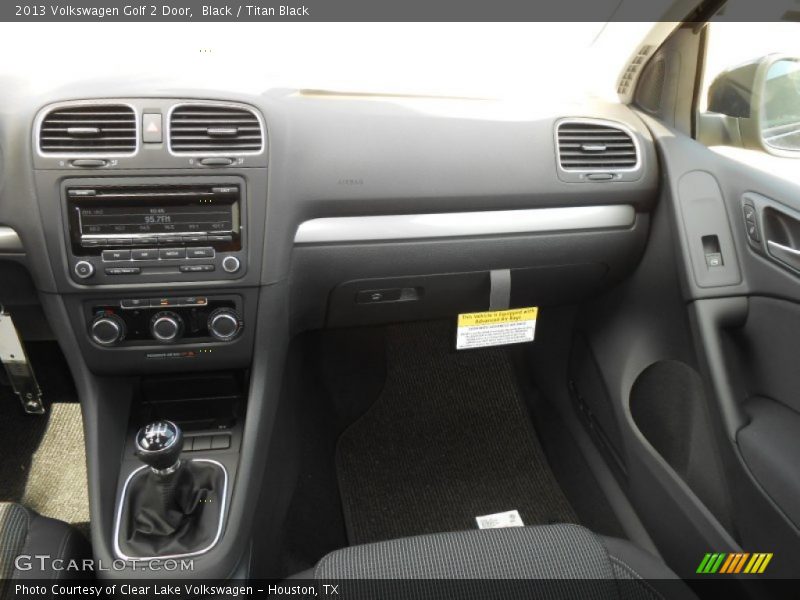 Black / Titan Black 2013 Volkswagen Golf 2 Door