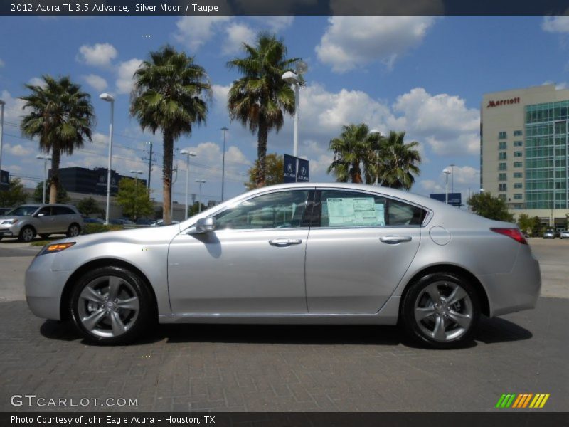 Silver Moon / Taupe 2012 Acura TL 3.5 Advance