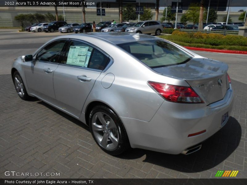 Silver Moon / Taupe 2012 Acura TL 3.5 Advance