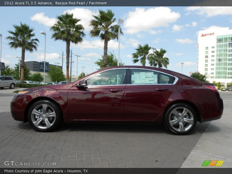 Basque Red Pearl / Parchment 2012 Acura TL 3.5 Advance