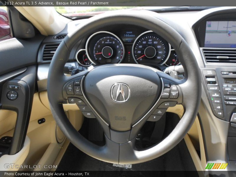 Basque Red Pearl / Parchment 2012 Acura TL 3.5 Advance