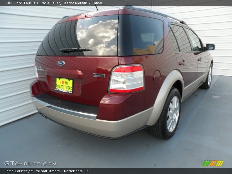 Merlot Metallic / Camel 2008 Ford Taurus X Eddie Bauer