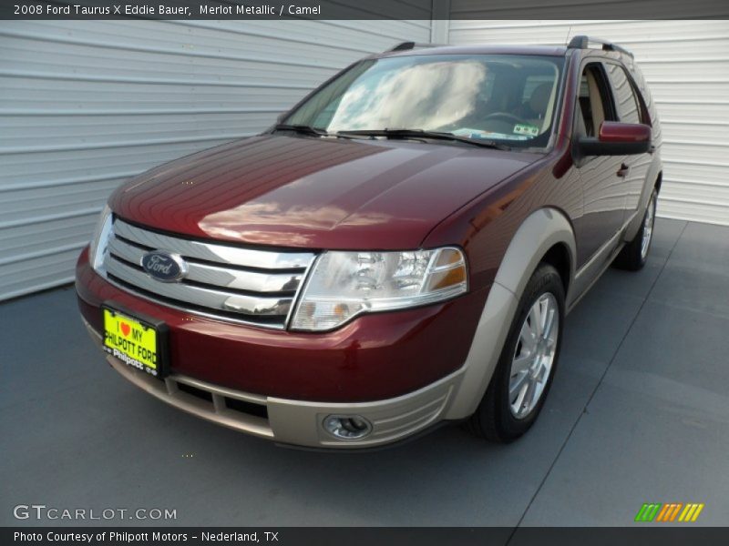 Merlot Metallic / Camel 2008 Ford Taurus X Eddie Bauer