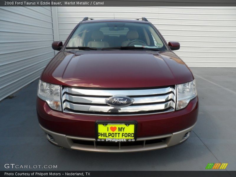 Merlot Metallic / Camel 2008 Ford Taurus X Eddie Bauer