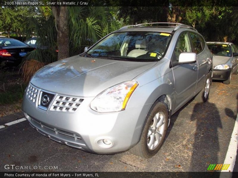 Silver Ice Metallic / Gray 2008 Nissan Rogue SL