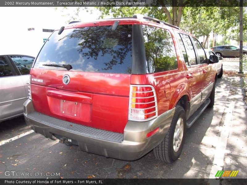 Toreador Red Metallic / Medium Dark Parchment 2002 Mercury Mountaineer