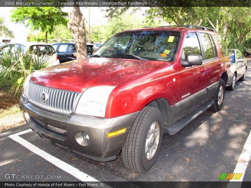 Toreador Red Metallic / Medium Dark Parchment 2002 Mercury Mountaineer