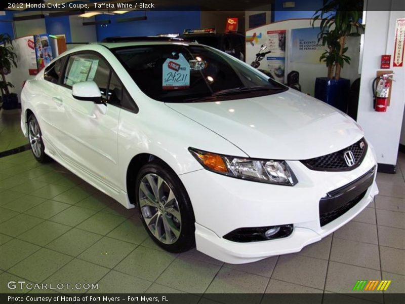 Taffeta White / Black 2012 Honda Civic Si Coupe