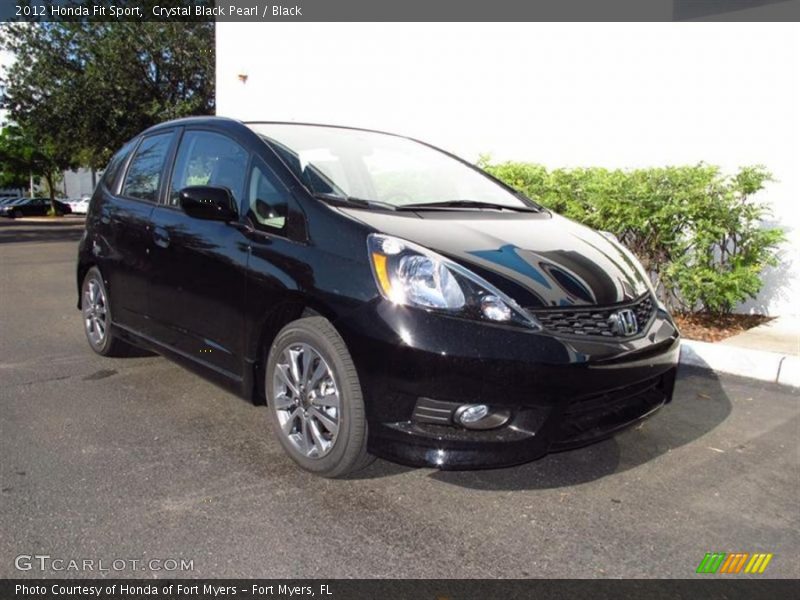 Crystal Black Pearl / Black 2012 Honda Fit Sport