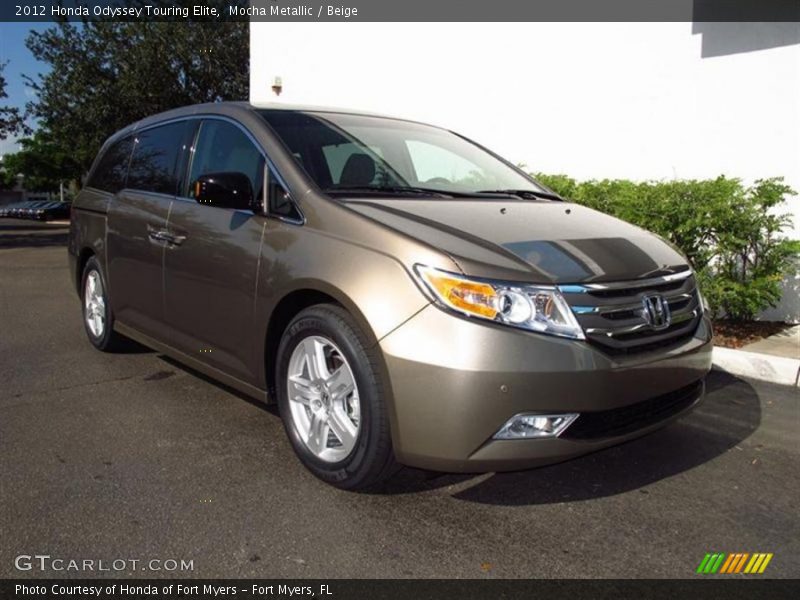 Mocha Metallic / Beige 2012 Honda Odyssey Touring Elite