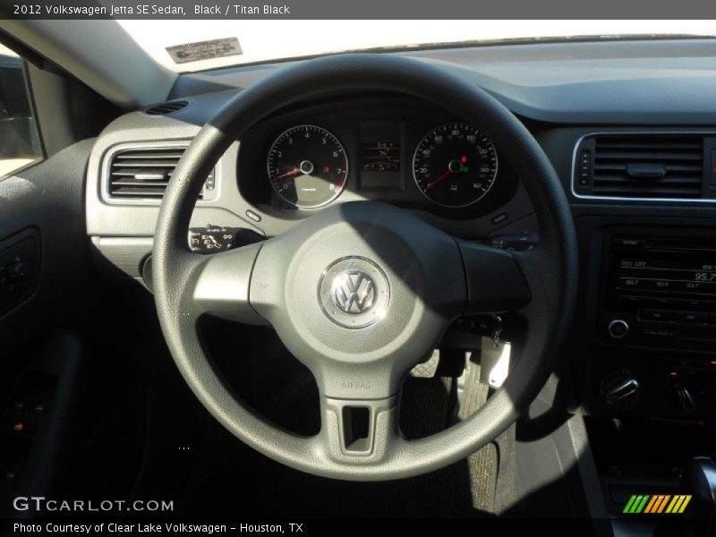 Black / Titan Black 2012 Volkswagen Jetta SE Sedan