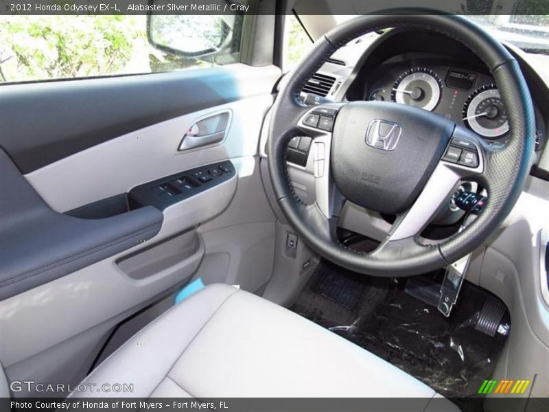 Alabaster Silver Metallic / Gray 2012 Honda Odyssey EX-L