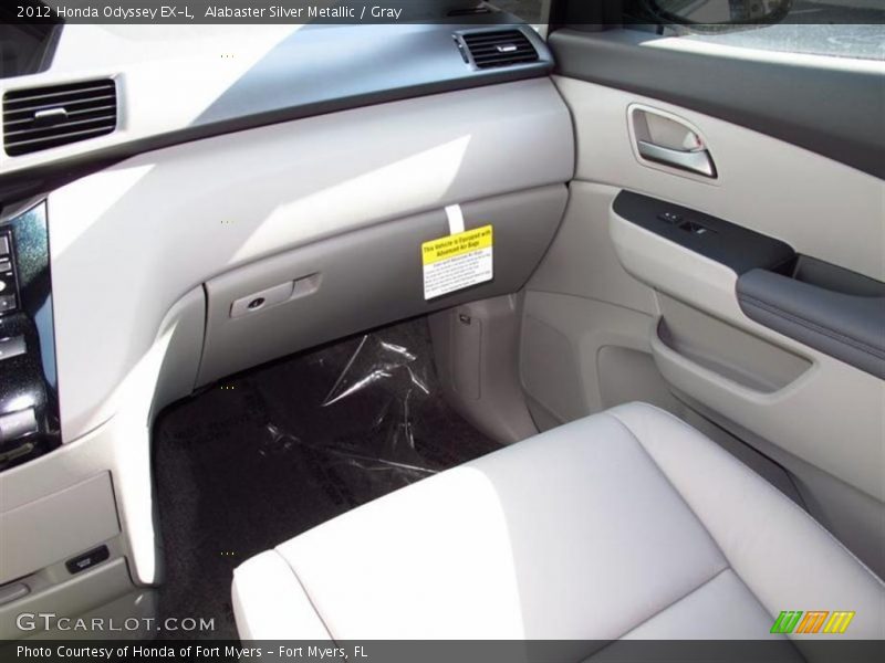 Alabaster Silver Metallic / Gray 2012 Honda Odyssey EX-L