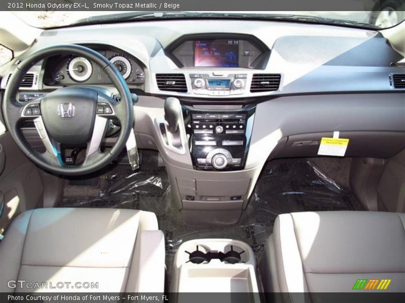 Smoky Topaz Metallic / Beige 2012 Honda Odyssey EX-L