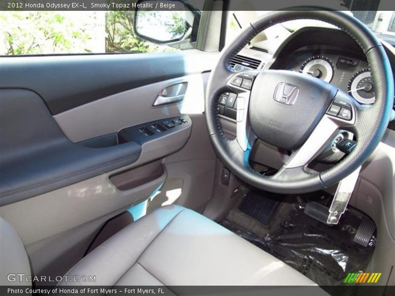 Smoky Topaz Metallic / Beige 2012 Honda Odyssey EX-L
