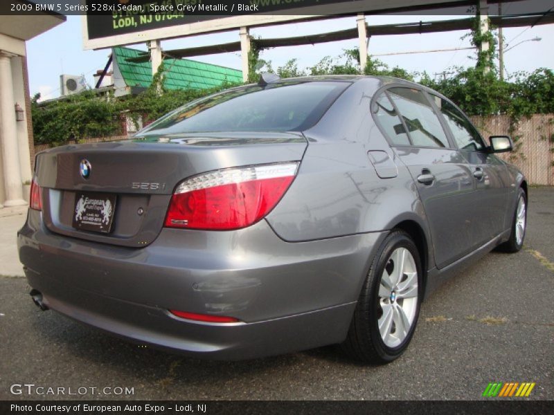 Space Grey Metallic / Black 2009 BMW 5 Series 528xi Sedan