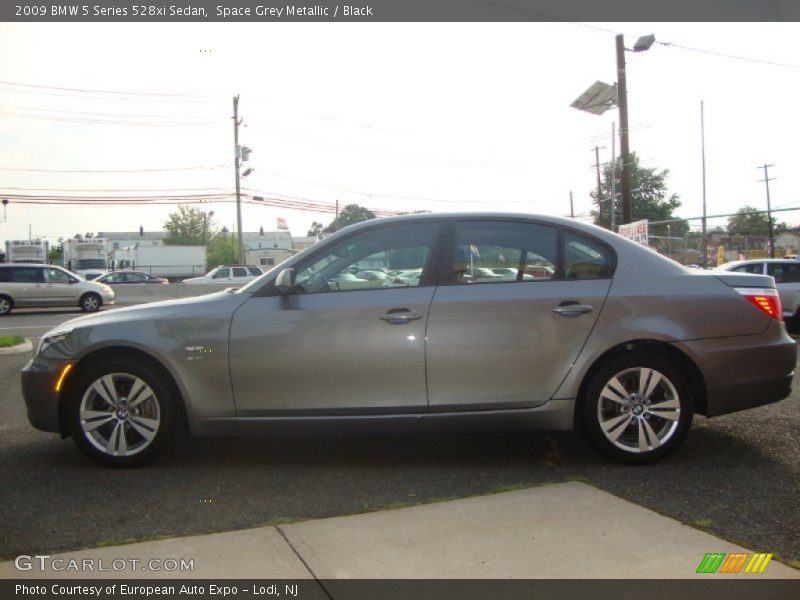 Space Grey Metallic / Black 2009 BMW 5 Series 528xi Sedan